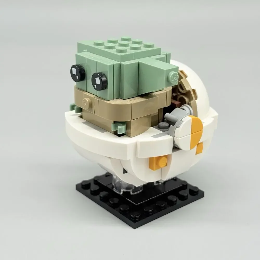 Lego Star Wars 75317 The Mandalorian & The Child Brick Headz + Battle Droid Mini